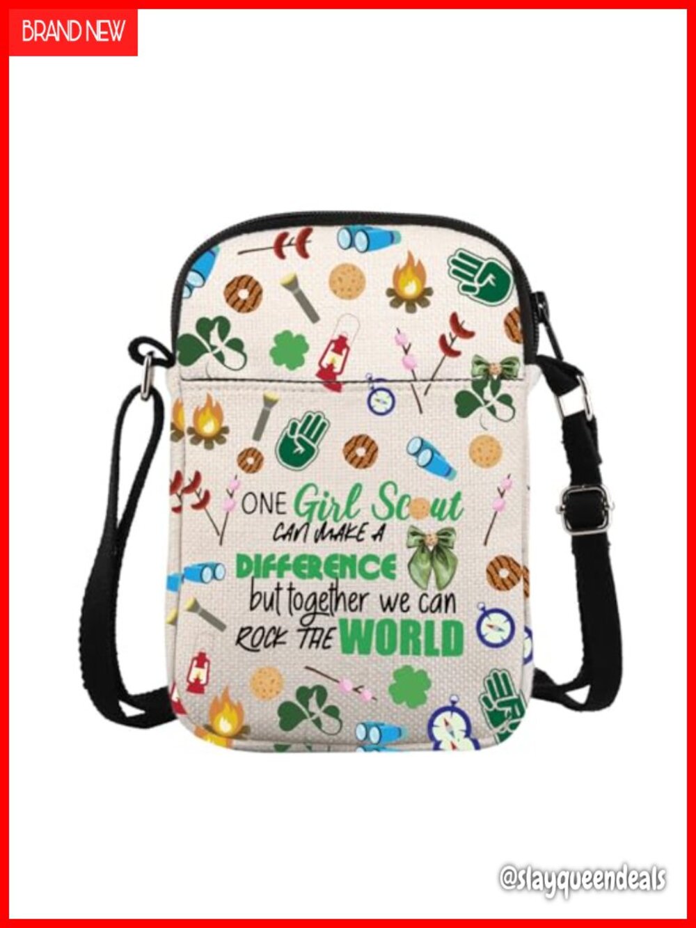 Scout Crossbody Bag Cotton Messenger Bag Troop Life Gift Women